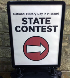 State Contest Direction Sign